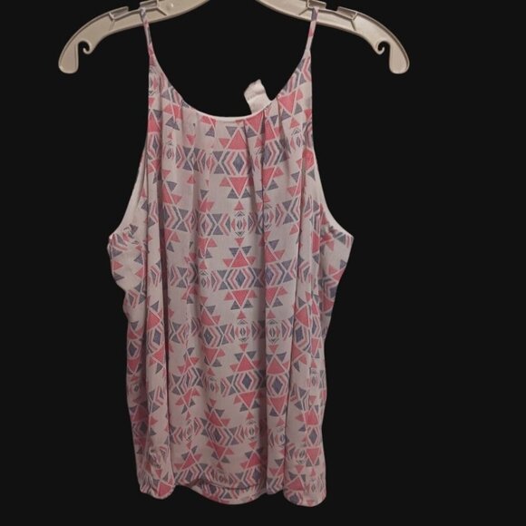 Panhandle Womens Geometric Print Sleeveless Blouse Large - Picture 3 of 9